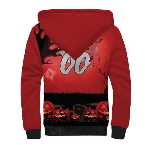 Custom Halloween St George Illawarra Dragons Sherpa Hoodie Spooky Australia Mascot Rugby