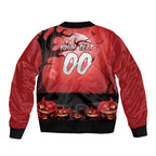 Custom Halloween St George Illawarra Dragons Sleeve Zip Bomber Jacket Spooky Australia Mascot Rugby