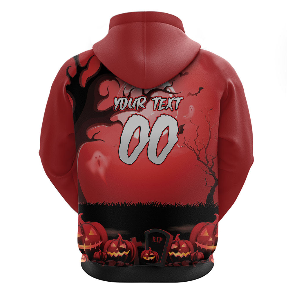 Custom Halloween St George Illawarra Dragons Zip Hoodie Spooky Australia Mascot Rugby