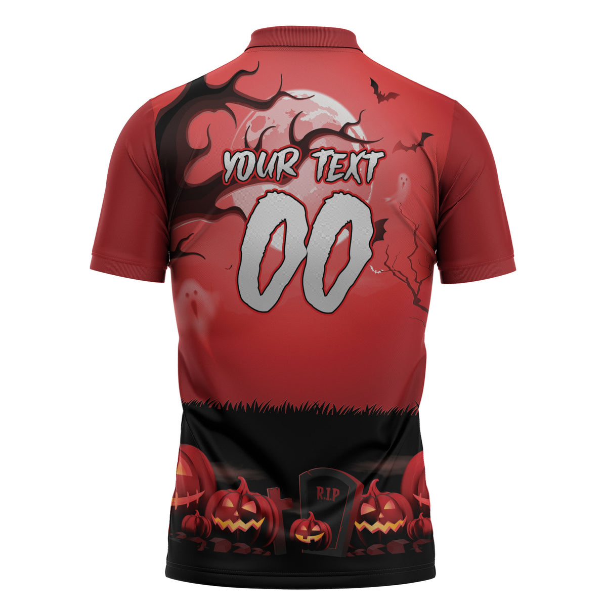 Custom Halloween St George Illawarra Dragons Zipper Polo Shirt Spooky Australia Mascot Rugby