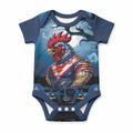 Custom Halloween Sydney Roosters Baby Onesie Spooky Australia Mascot Rugby