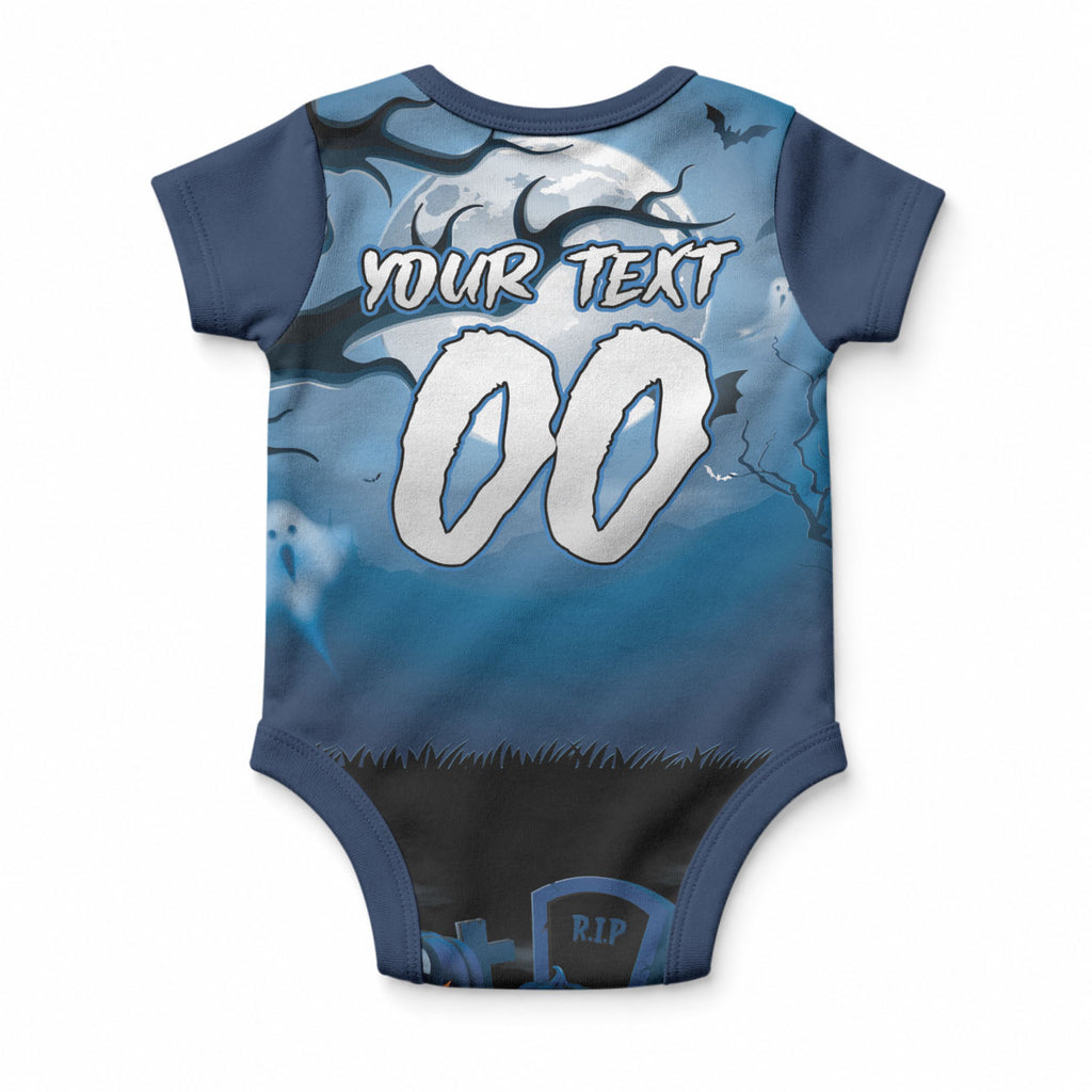 Custom Halloween Sydney Roosters Baby Onesie Spooky Australia Mascot Rugby