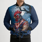 Custom Halloween Sydney Roosters Bomber Puffer Jacket Spooky Australia Mascot Rugby