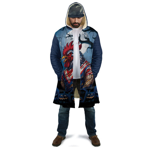 Custom Halloween Sydney Roosters Cloak Spooky Australia Mascot Rugby
