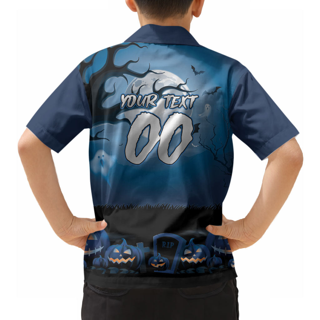 Custom Halloween Sydney Roosters Hawaiian Shirt Spooky Australia Mascot Rugby