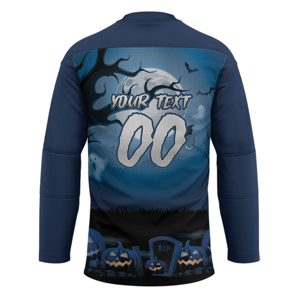 Custom Halloween Sydney Roosters Hockey Jersey Spooky Australia Mascot Rugby
