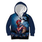 Custom Halloween Sydney Roosters Kid Hoodie Spooky Australia Mascot Rugby