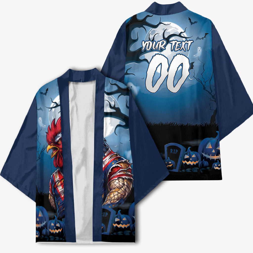 Custom Halloween Sydney Roosters Kimono Spooky Australia Mascot Rugby