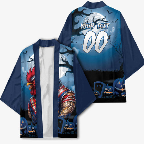 Custom Halloween Sydney Roosters Kimono Spooky Australia Mascot Rugby