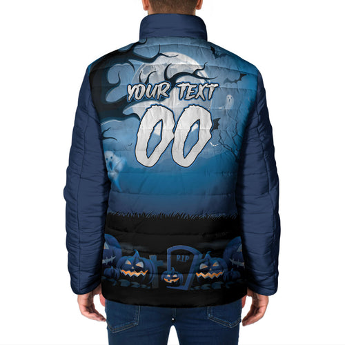 Custom Halloween Sydney Roosters Padded Jacket Spooky Australia Mascot Rugby