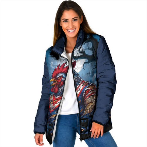 Custom Halloween Sydney Roosters Padded Jacket Spooky Australia Mascot Rugby