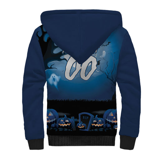 Custom Halloween Sydney Roosters Sherpa Hoodie Spooky Australia Mascot Rugby