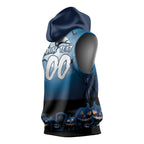 Custom Halloween Sydney Roosters Sleeveless Hoodie Spooky Australia Mascot Rugby