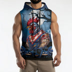 Custom Halloween Sydney Roosters Sleeveless Hoodie Spooky Australia Mascot Rugby