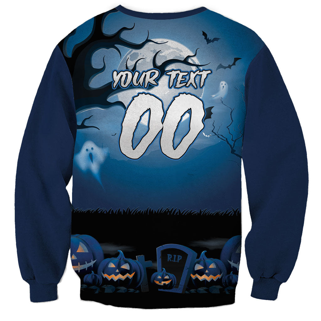Custom Halloween Sydney Roosters Sweatshirt Spooky Australia Mascot Rugby