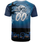 Custom Halloween Sydney Roosters T Shirt Spooky Australia Mascot Rugby