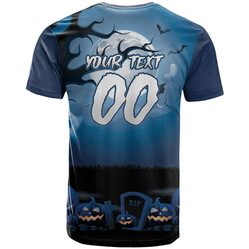 Custom Halloween Sydney Roosters T Shirt Spooky Australia Mascot Rugby
