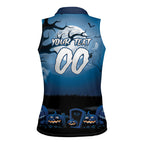 Custom Halloween Sydney Roosters Women Sleeveless Polo Shirt Spooky Australia Mascot Rugby