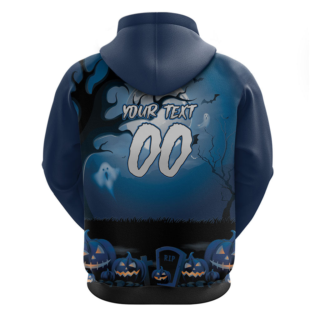 Custom Halloween Sydney Roosters Zip Hoodie Spooky Australia Mascot Rugby