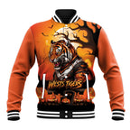 Custom Halloween Wests Tigers Baseball Jacket Spooky Australia Mascot Rugby
