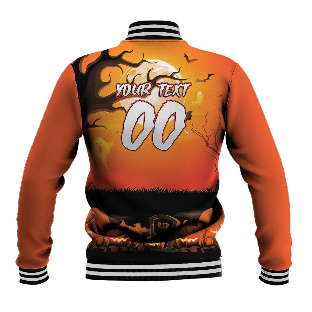 Custom Halloween Wests Tigers Baseball Jacket Spooky Australia Mascot Rugby