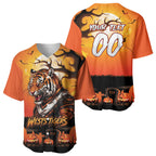Custom Halloween Wests Tigers Baseball Jersey Spooky Australia Mascot Rugby