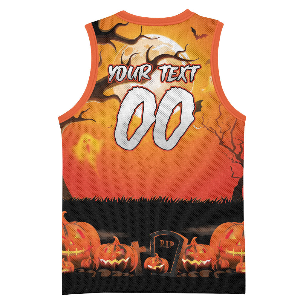 Custom Halloween Wests Tigers Basketball Jersey Spooky Australia Mascot Rugby