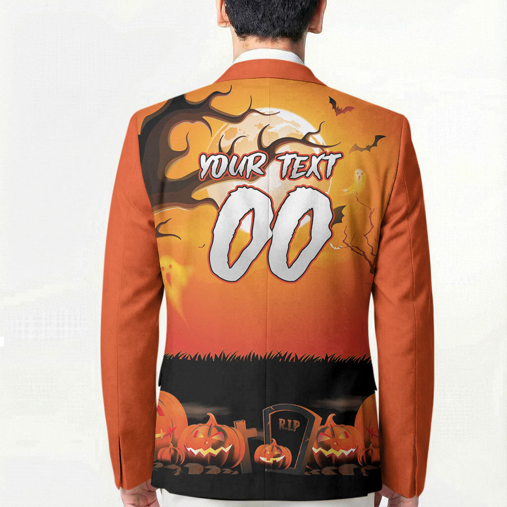 Custom Halloween Wests Tigers Blazer Spooky Australia Mascot Rugby