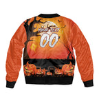 Custom Halloween Wests Tigers Bomber Jacket Spooky Australia Mascot Rugby