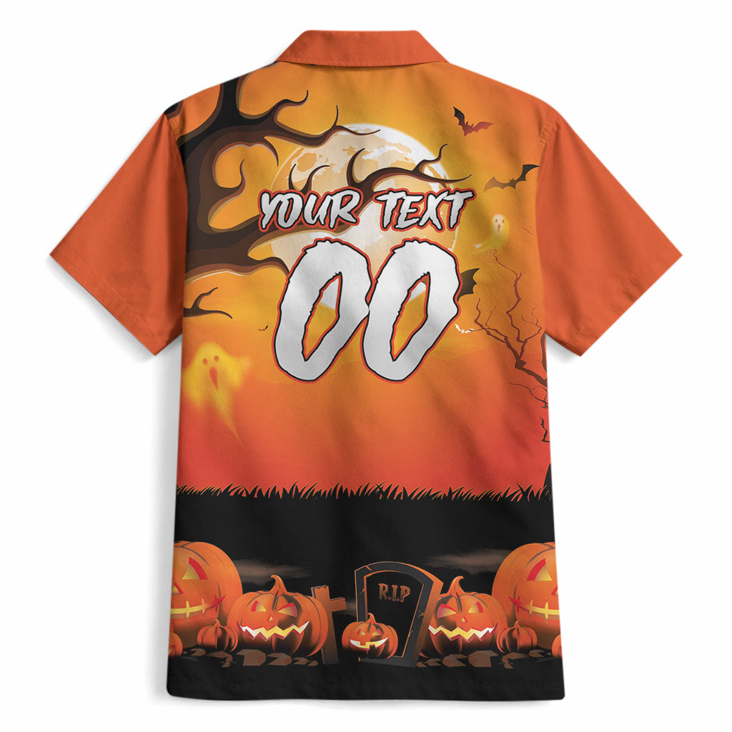 Custom Halloween Wests Tigers Hawaiian Shirt Spooky Australia Mascot Rugby