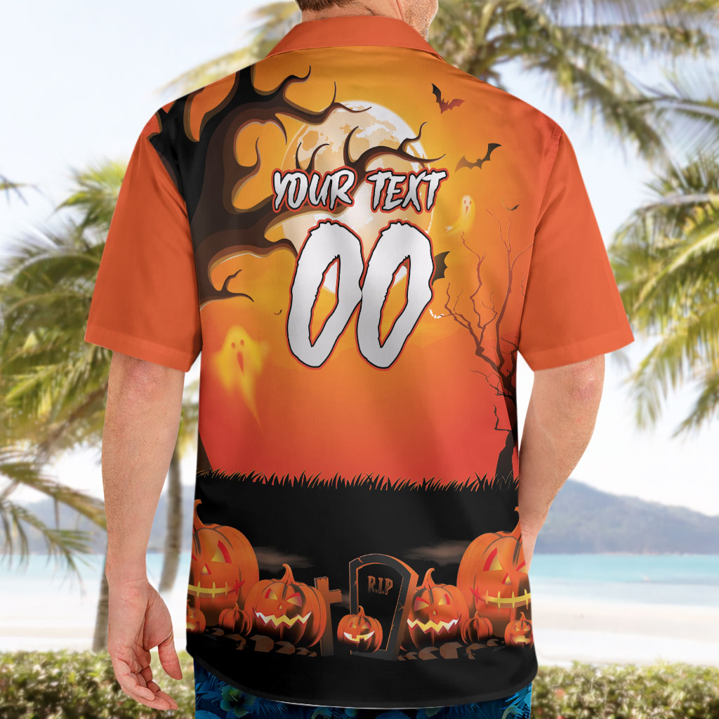Custom Halloween Wests Tigers Hawaiian Shirt Spooky Australia Mascot Rugby