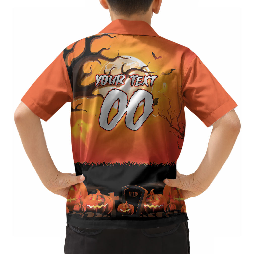 Custom Halloween Wests Tigers Hawaiian Shirt Spooky Australia Mascot Rugby