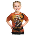 Custom Halloween Wests Tigers Kid T Shirt Spooky Australia Mascot Rugby