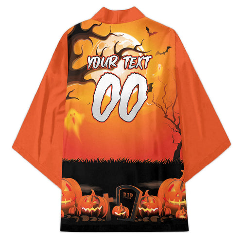 Custom Halloween Wests Tigers Kimono Spooky Australia Mascot Rugby