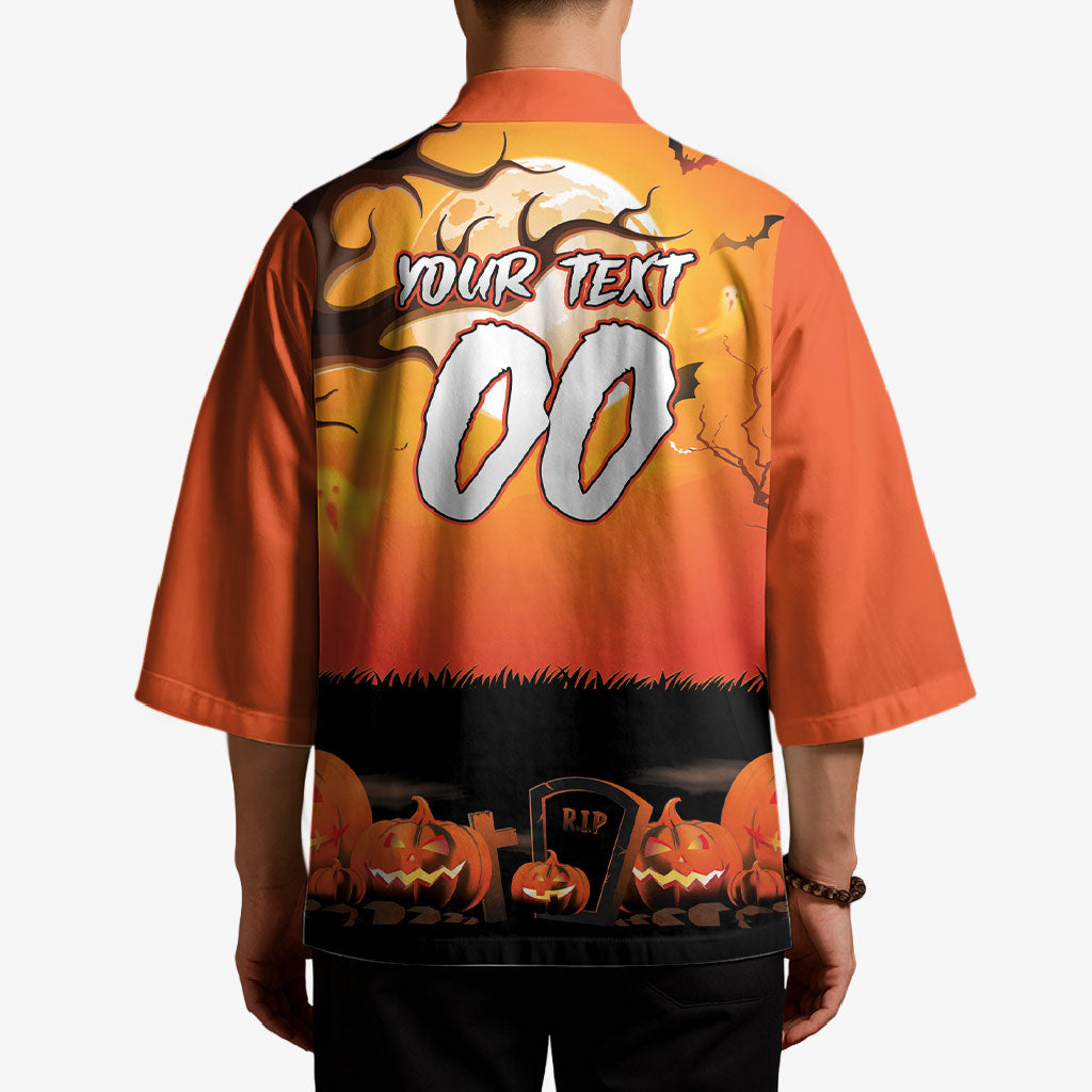 Custom Halloween Wests Tigers Kimono Spooky Australia Mascot Rugby