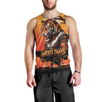 Custom Halloween Wests Tigers Men Tank Top Spooky Australia Mascot Rugby