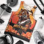 Custom Halloween Wests Tigers Men Tank Top Spooky Australia Mascot Rugby