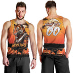 Custom Halloween Wests Tigers Men Tank Top Spooky Australia Mascot Rugby