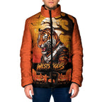 Custom Halloween Wests Tigers Padded Jacket Spooky Australia Mascot Rugby