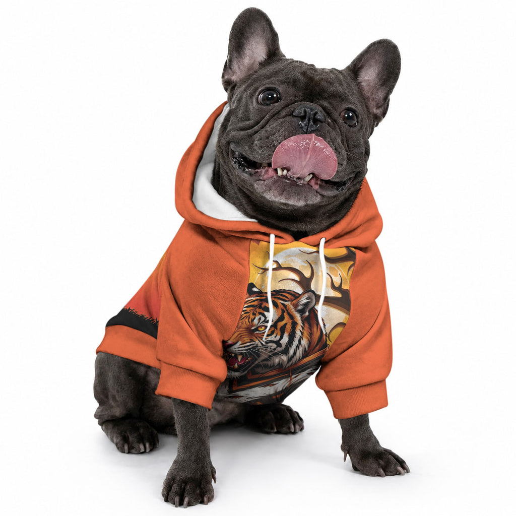 Custom Halloween Wests Tigers Pet Hoodie Spooky Australia Mascot Rugby