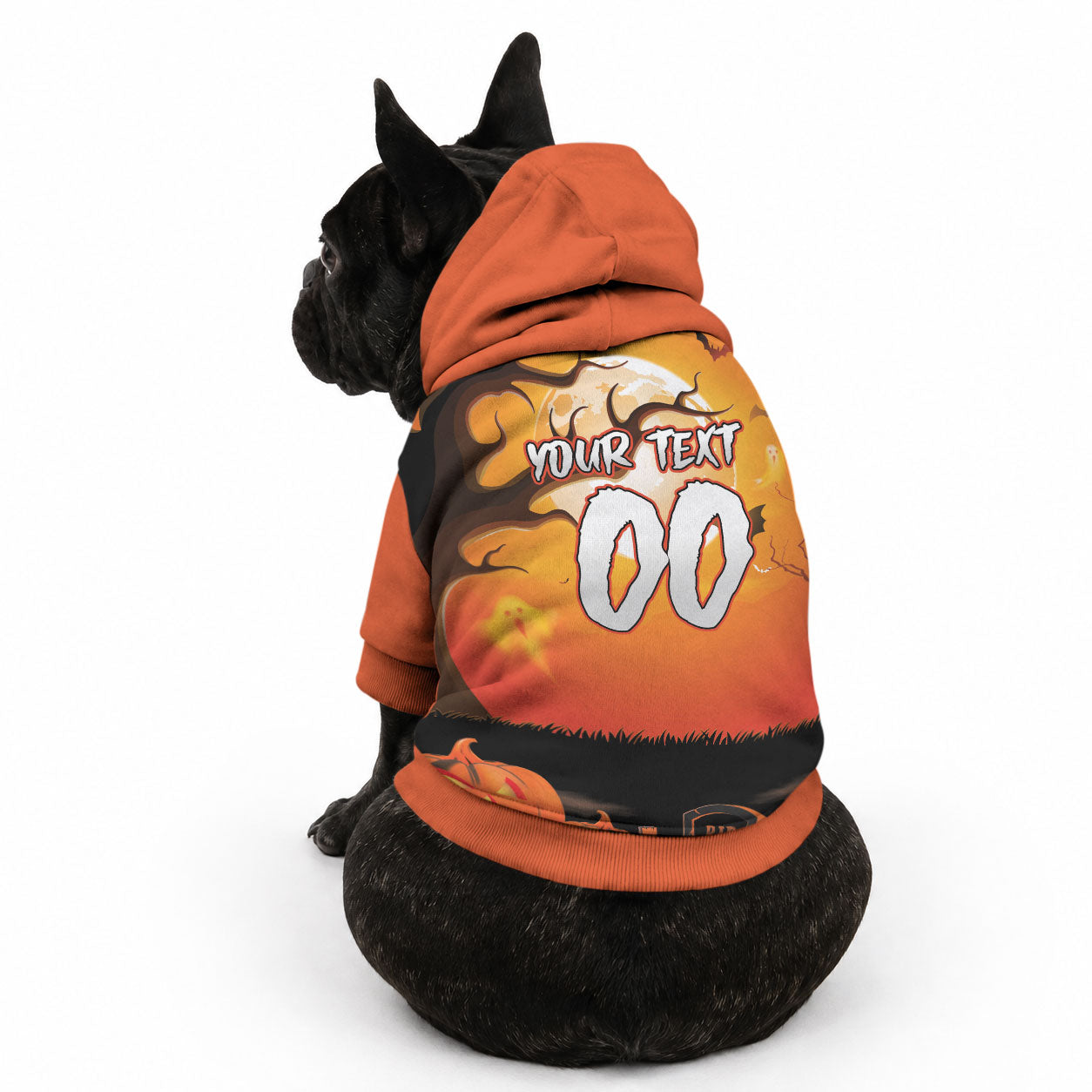 Custom Halloween Wests Tigers Pet Hoodie Spooky Australia Mascot Rugby