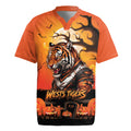 Custom Halloween Wests Tigers Rugby Jersey Spooky Australia Mascot Rugby