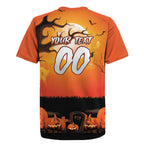 Custom Halloween Wests Tigers Rugby Jersey Spooky Australia Mascot Rugby