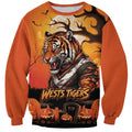 Custom Halloween Wests Tigers Sweatshirt Spooky Australia Mascot Rugby