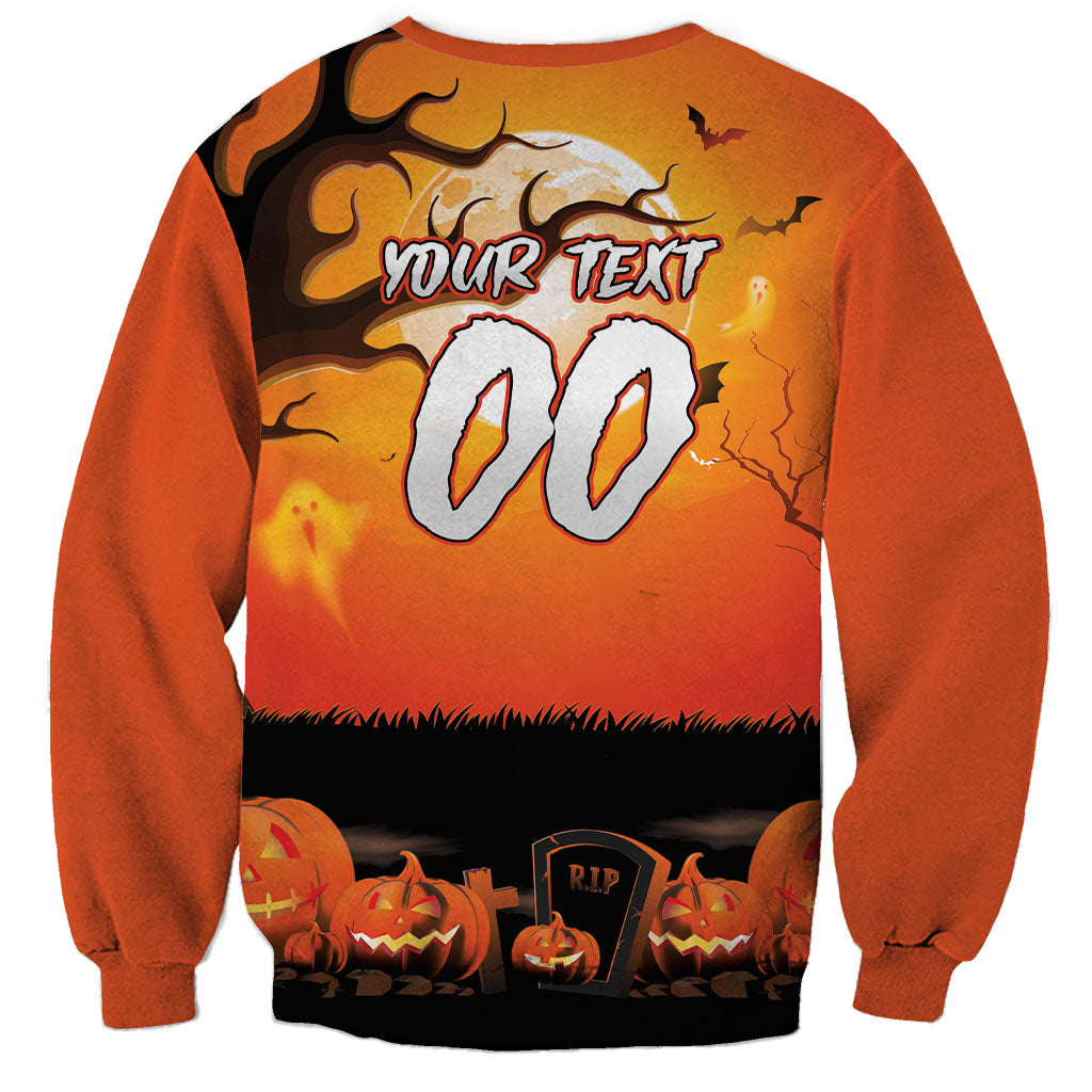 Custom Halloween Wests Tigers Sweatshirt Spooky Australia Mascot Rugby