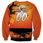 Custom Halloween Wests Tigers Sweatshirt Spooky Australia Mascot Rugby