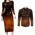 custom-australia-wallabies-rugby-couples-matching-long-sleeve-bodycon-dress-and-long-sleeve-button-shirt-the-starry-night-indigenous