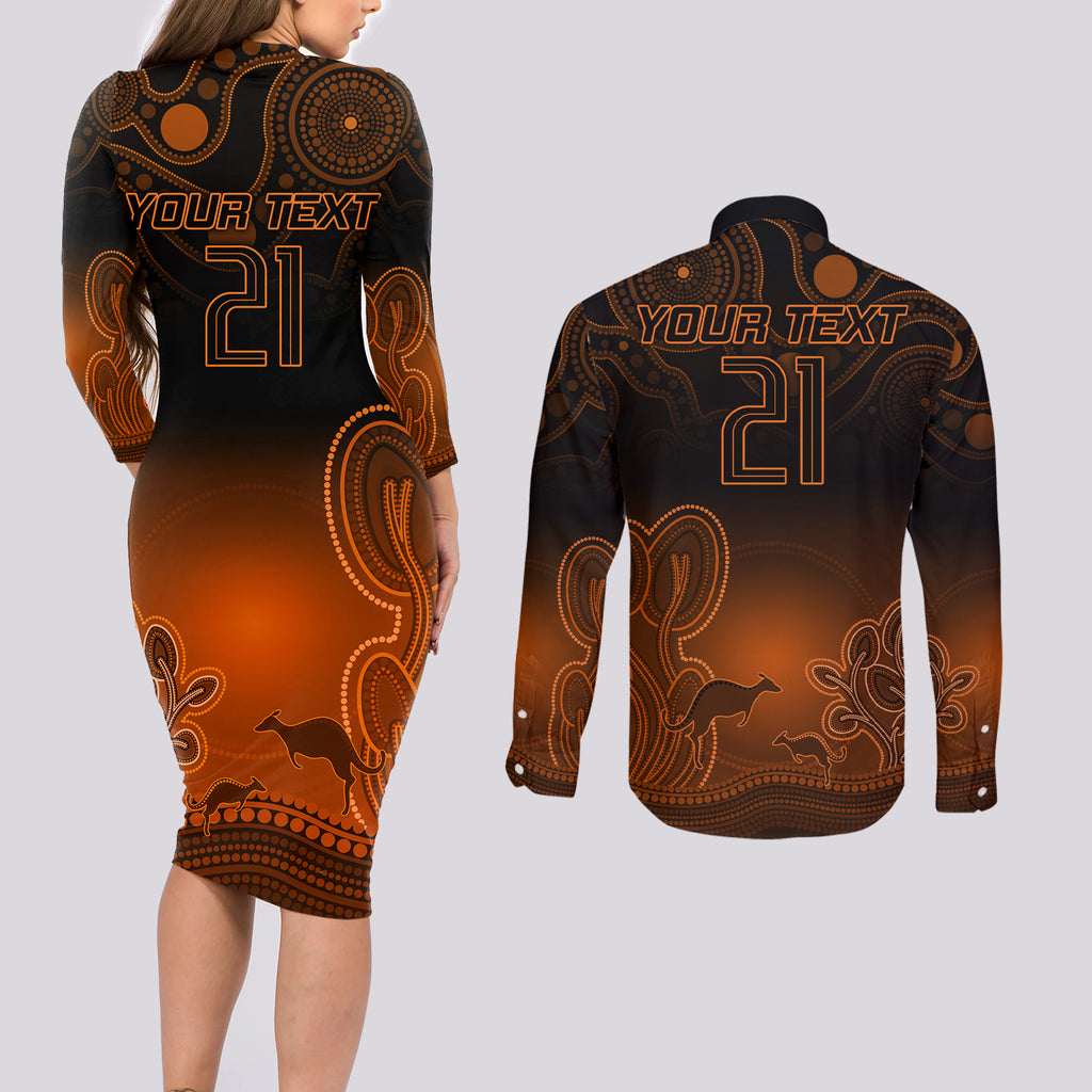 custom-australia-wallabies-rugby-couples-matching-long-sleeve-bodycon-dress-and-long-sleeve-button-shirt-the-starry-night-indigenous