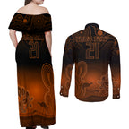 custom-australia-wallabies-rugby-couples-matching-off-shoulder-maxi-dress-and-long-sleeve-button-shirt-the-starry-night-indigenous