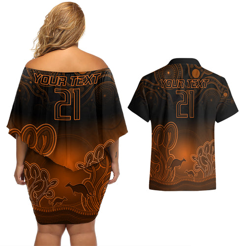 custom-australia-wallabies-rugby-couples-matching-off-shoulder-short-dress-and-hawaiian-shirt-the-starry-night-indigenous